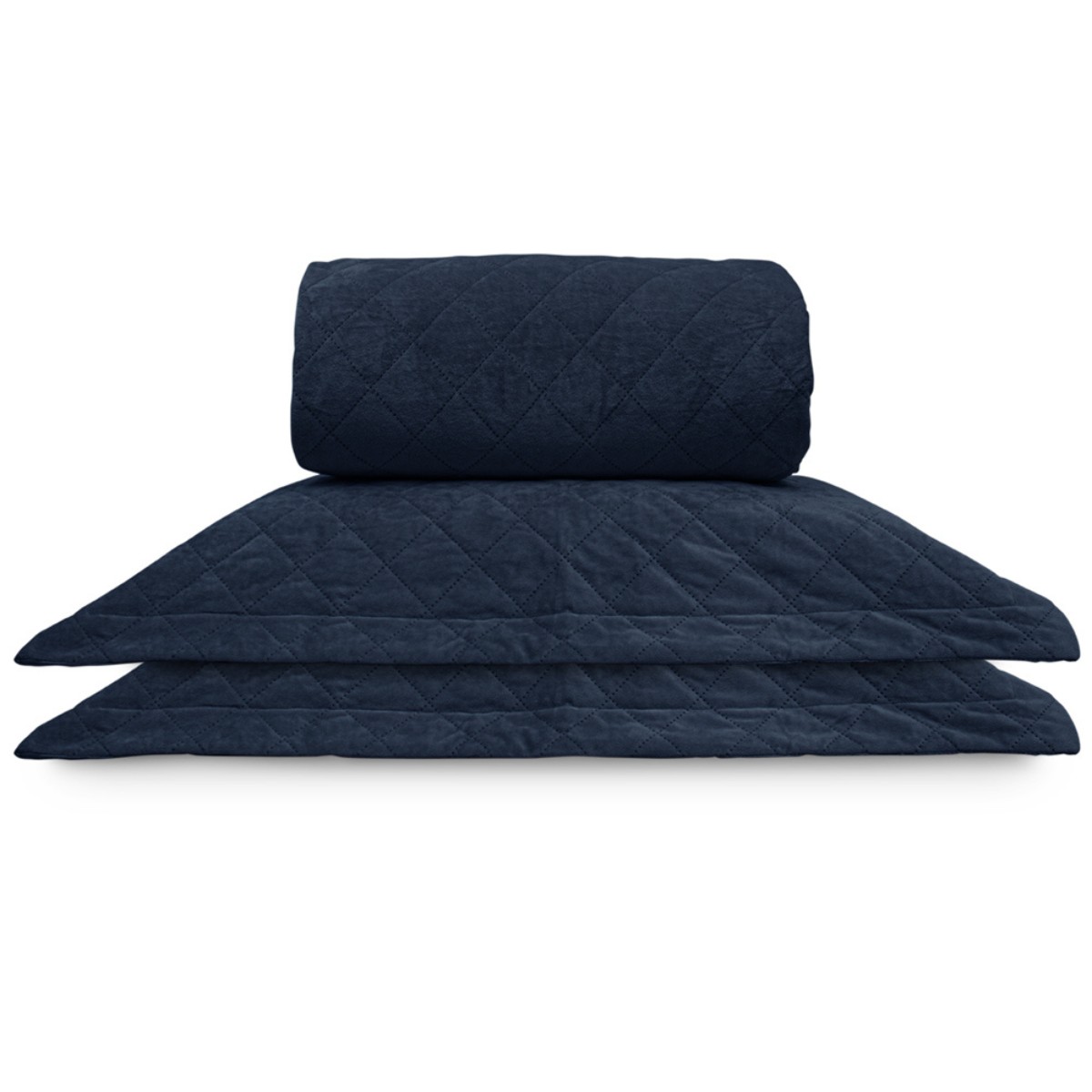 kit colcha com porta travesseiro velvet appel home