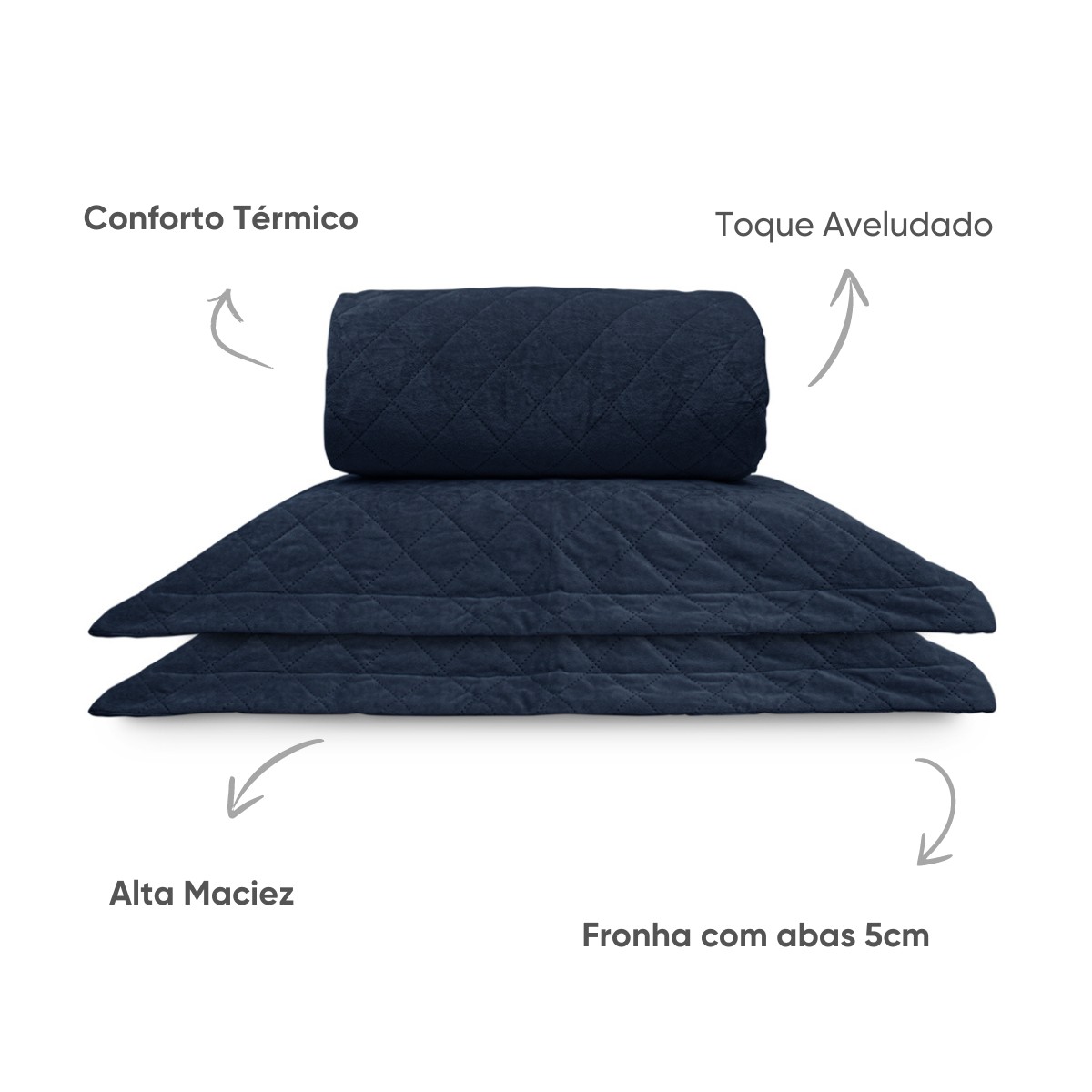 kit colcha com porta velvet appel home 2