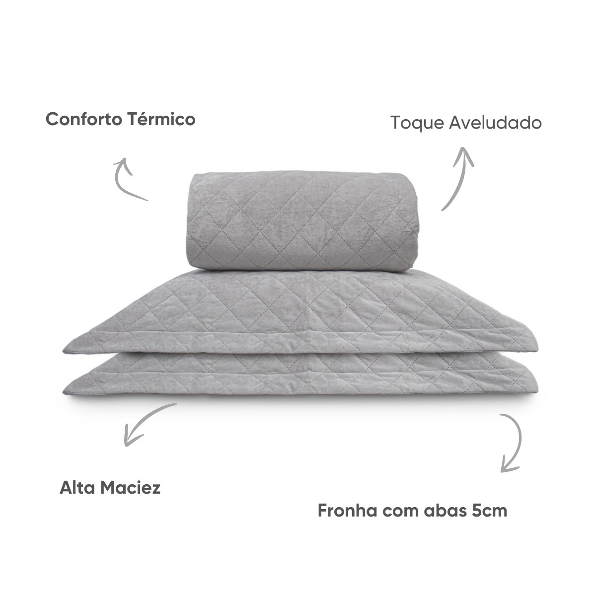 kit colcha com porta velvet appel home 4