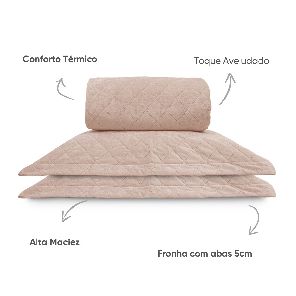 kit colcha com porta velvet appel home