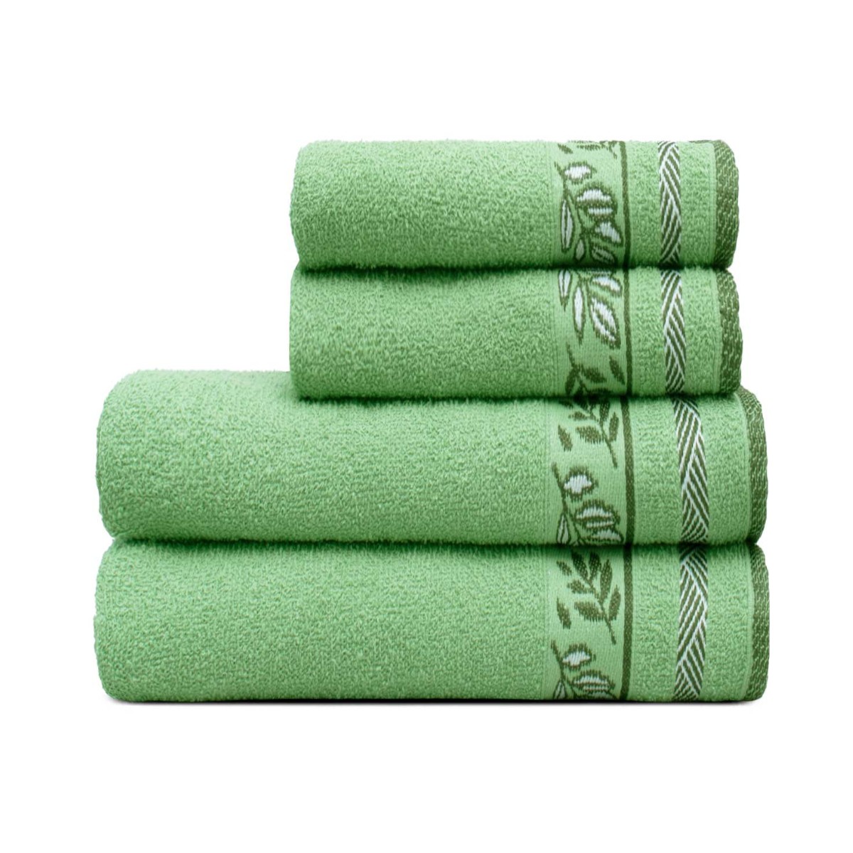 jogo 4 pcs oliva verde folha