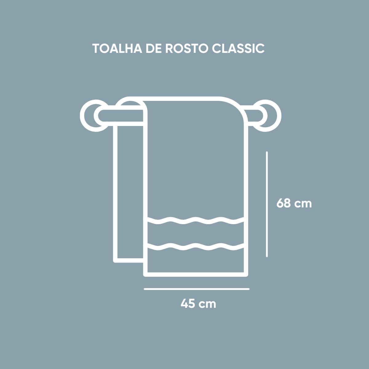 toalha rosto classic algodao appel home