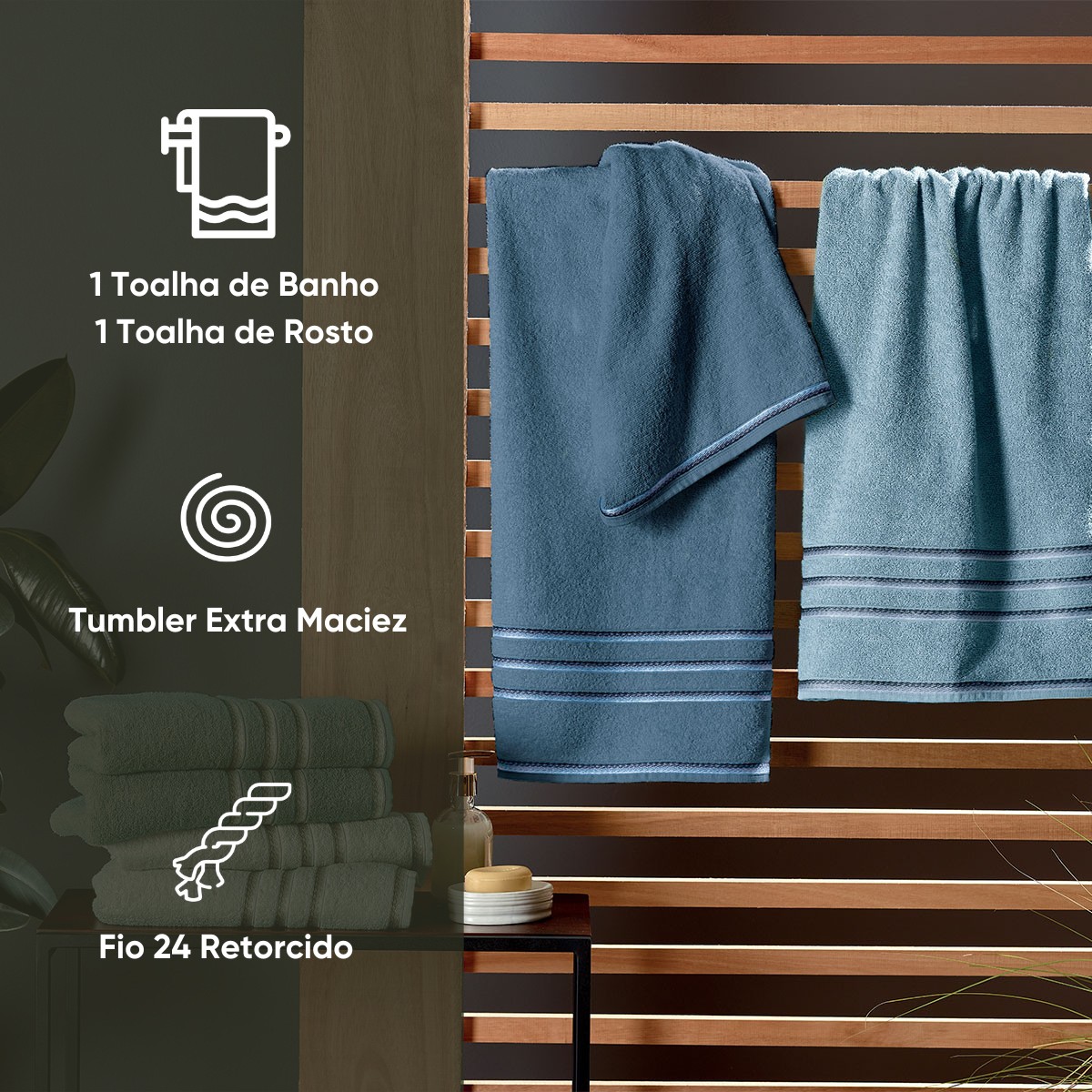 toalha classic fio penteado appel home