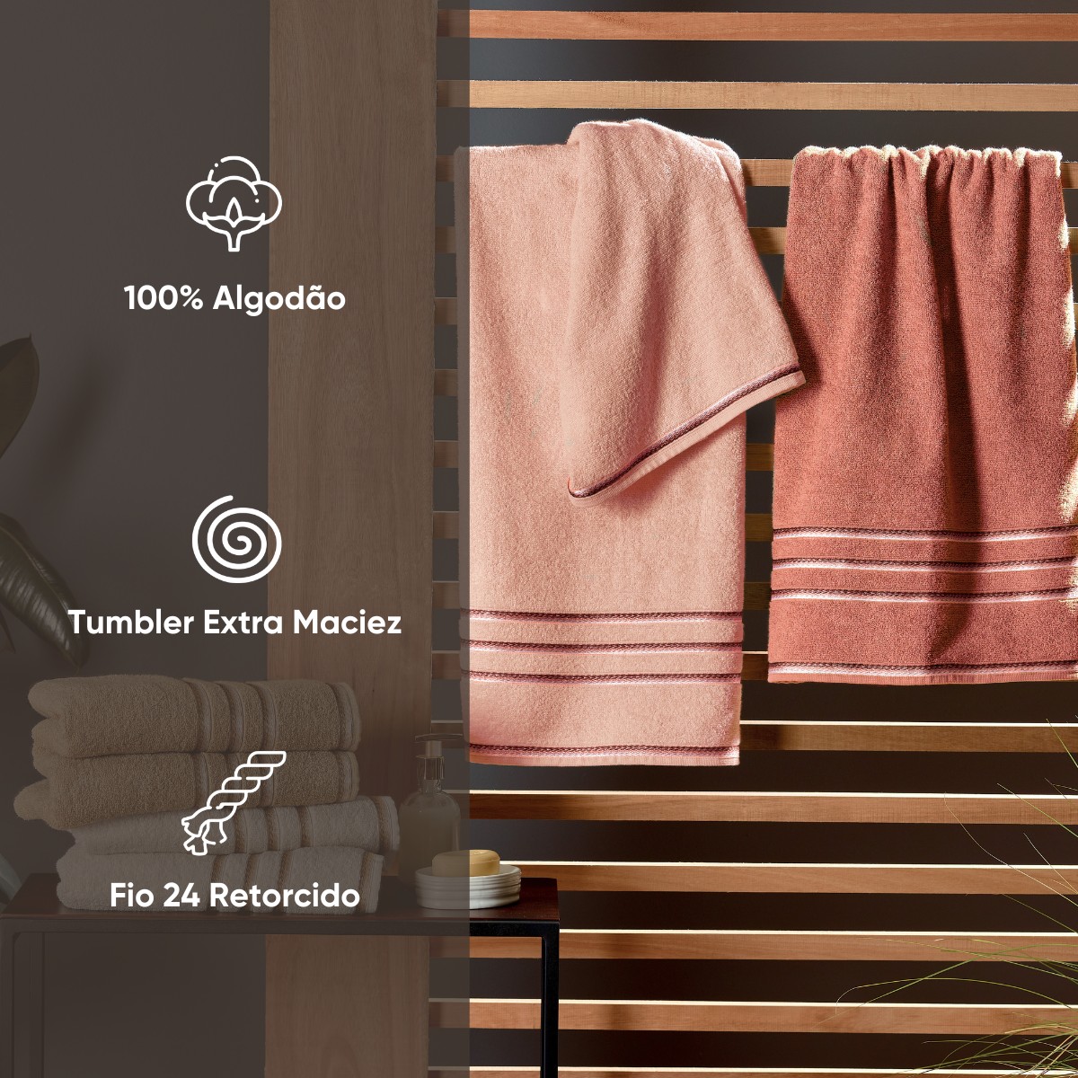 10 toalha de banho 100 algodao classic appel home