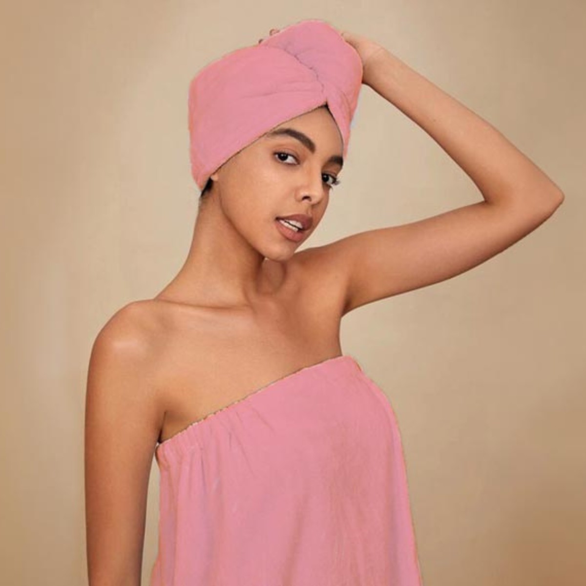 ambiente rosa kit saida de banho