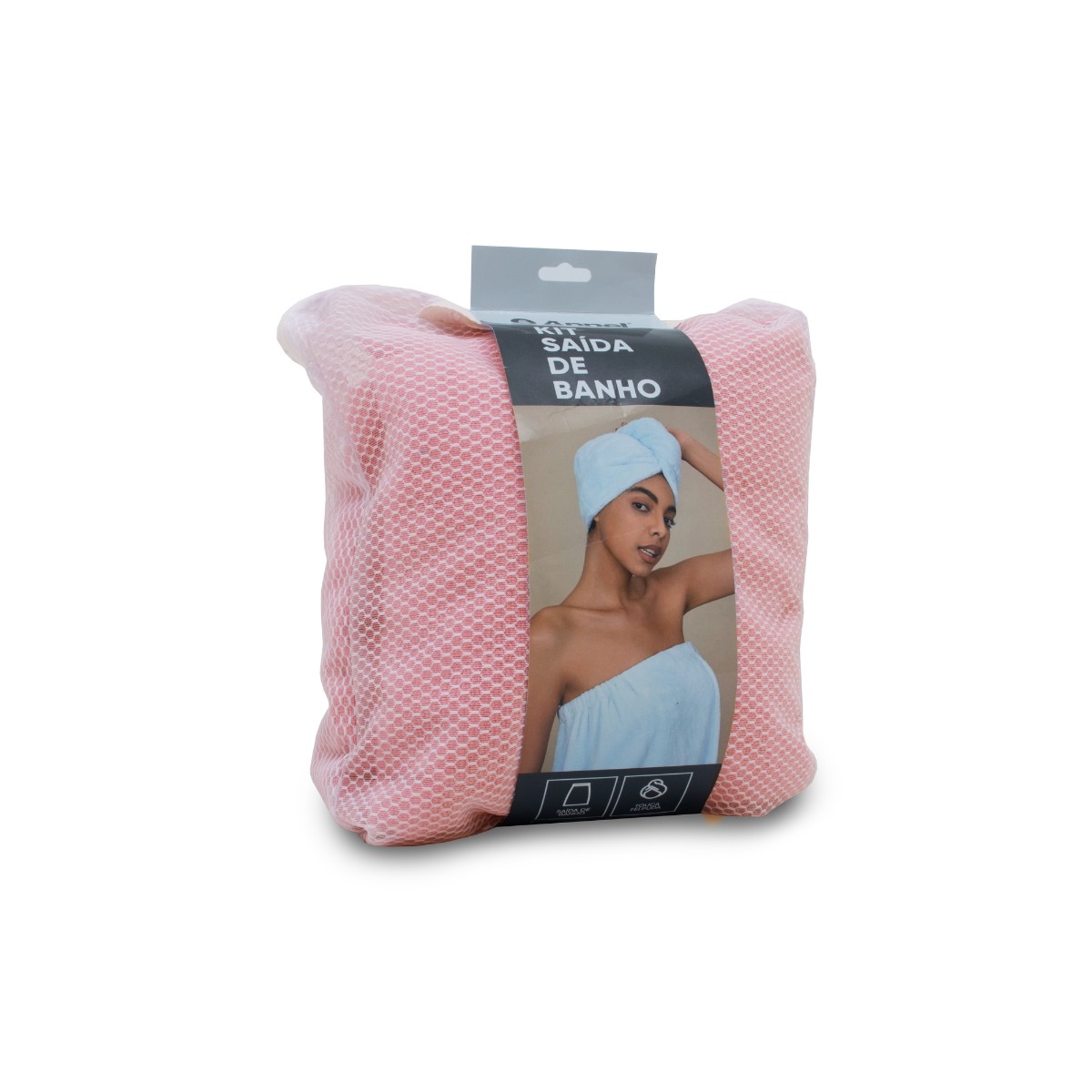 detalhes rosa kit saida de banho