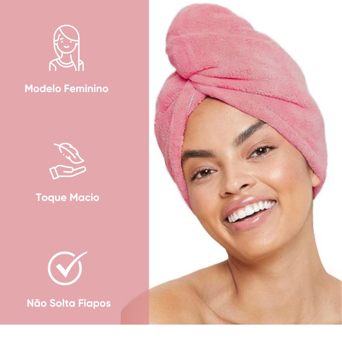 detalhes rosa touca