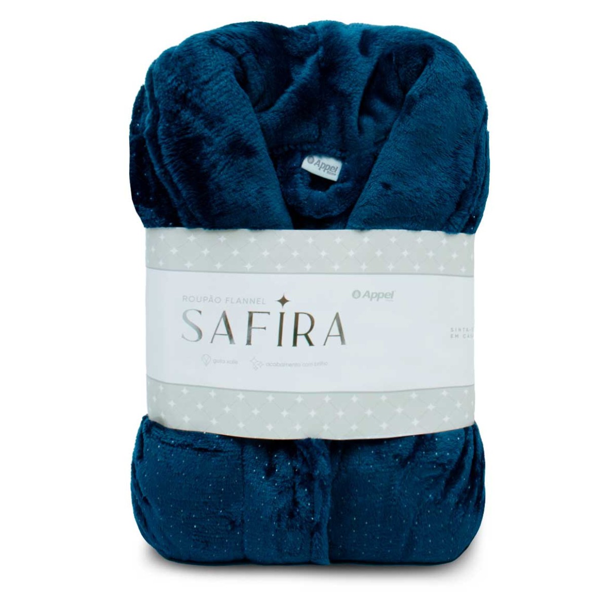 roupao flannel safira adulto appel home