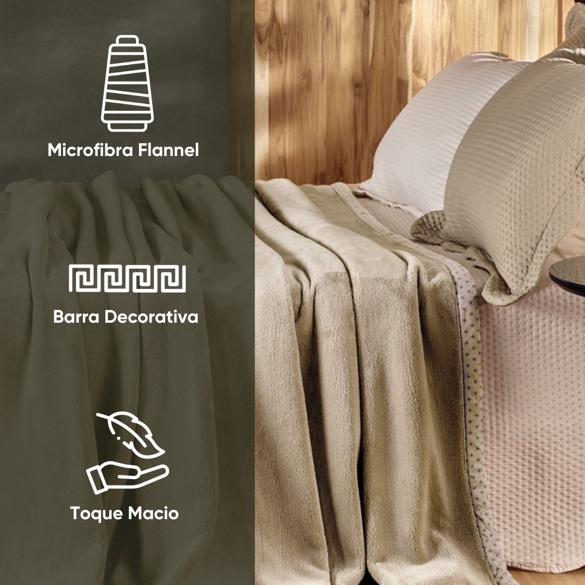 cobertor flannel macio queen magnus appel home