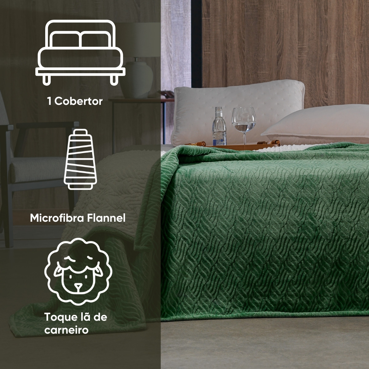 cobertor flannel macio queen magnus appel home