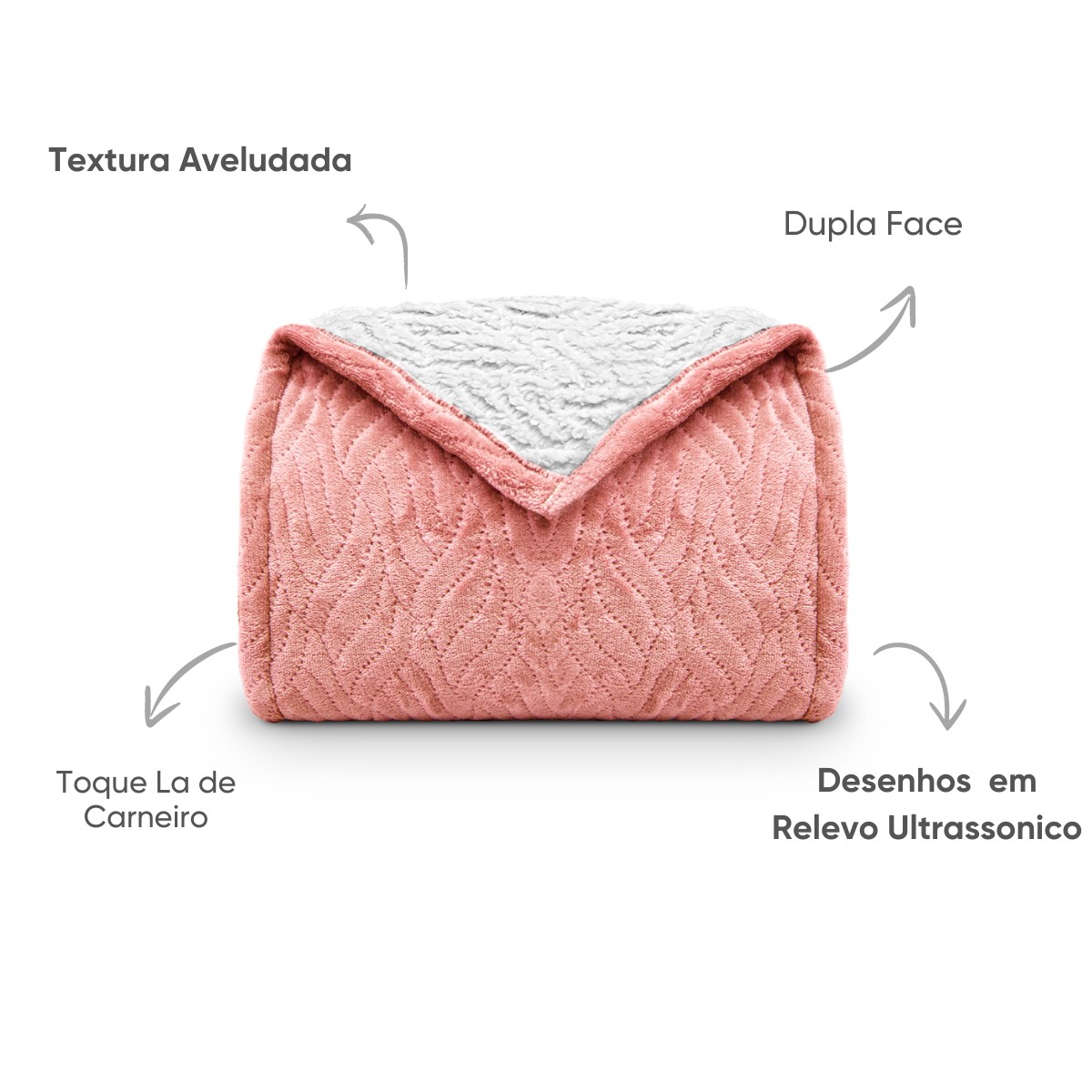 cobertor flannel macio queen magnus appel home rosa doce 2