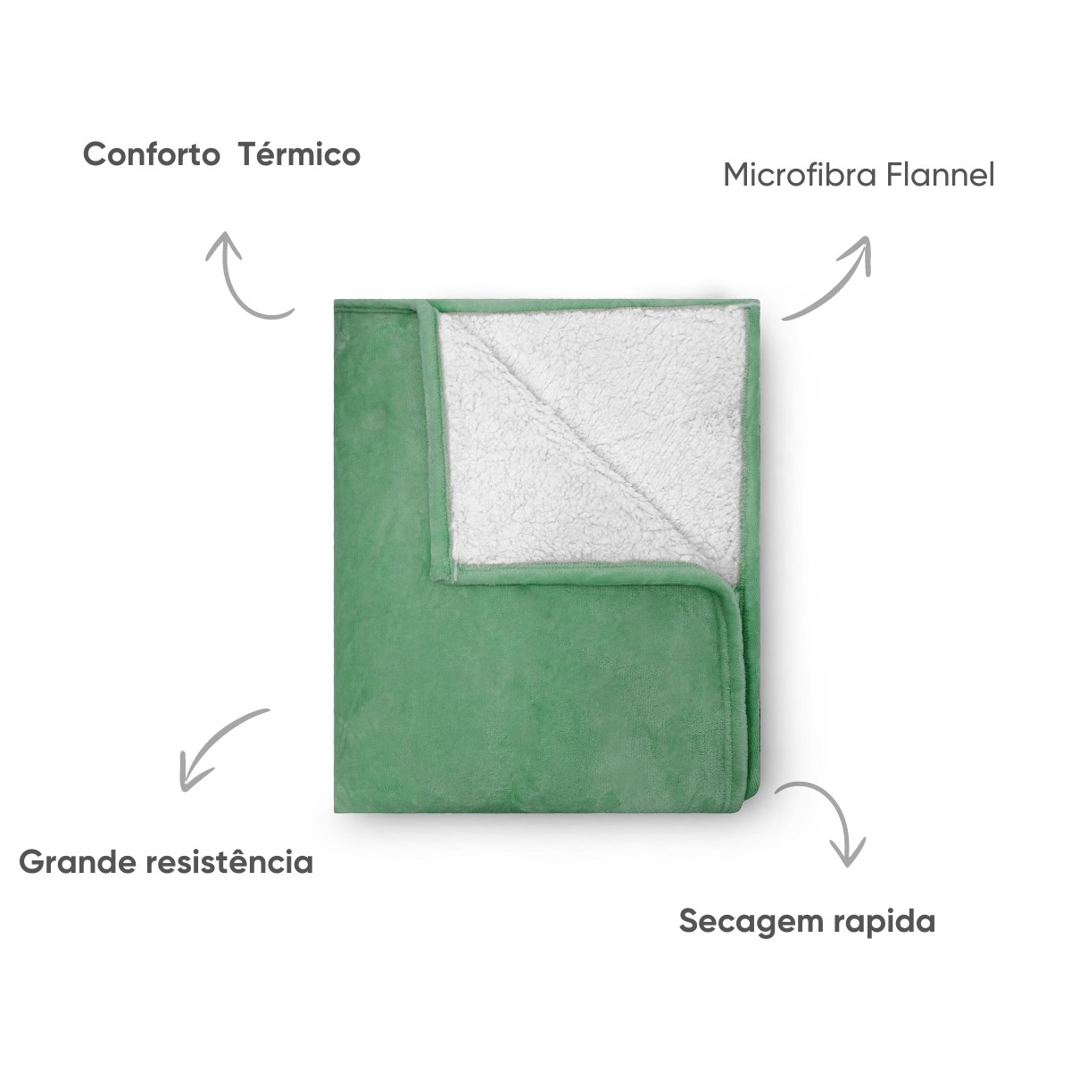 manta flannel lady jacquard appel home branco