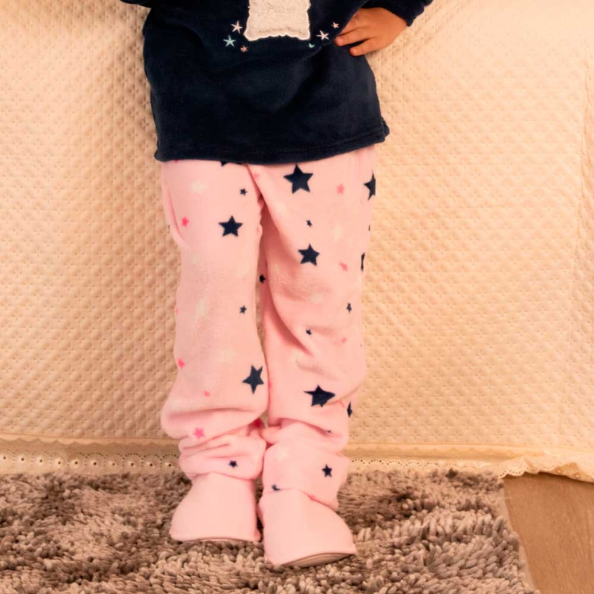 pijama infantil fleece appel home lhama