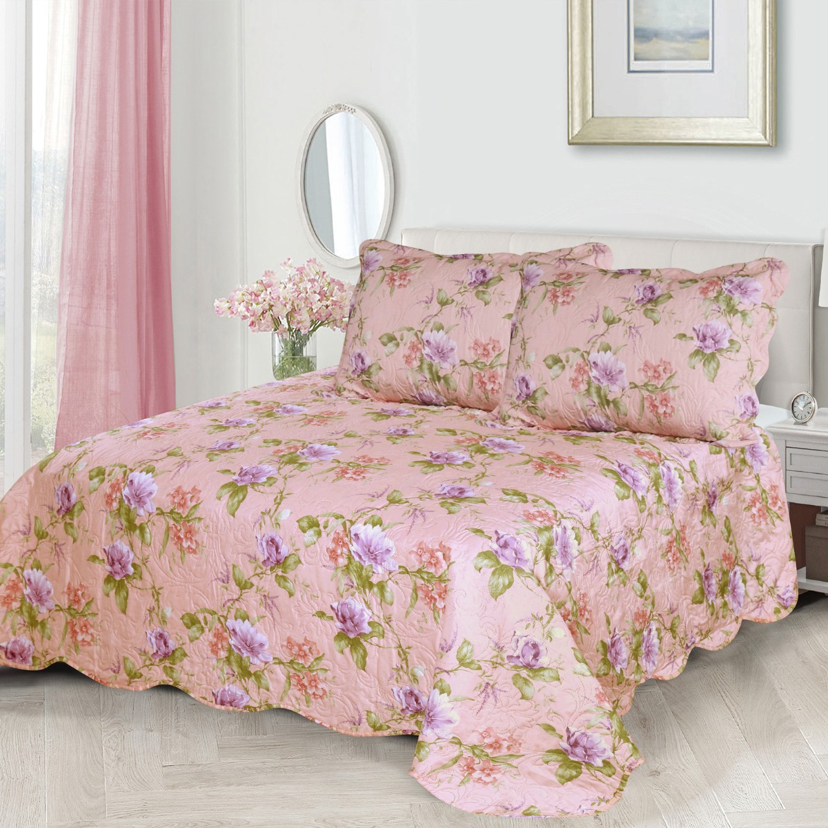 02 kit cobre leito matelasse casal appel home