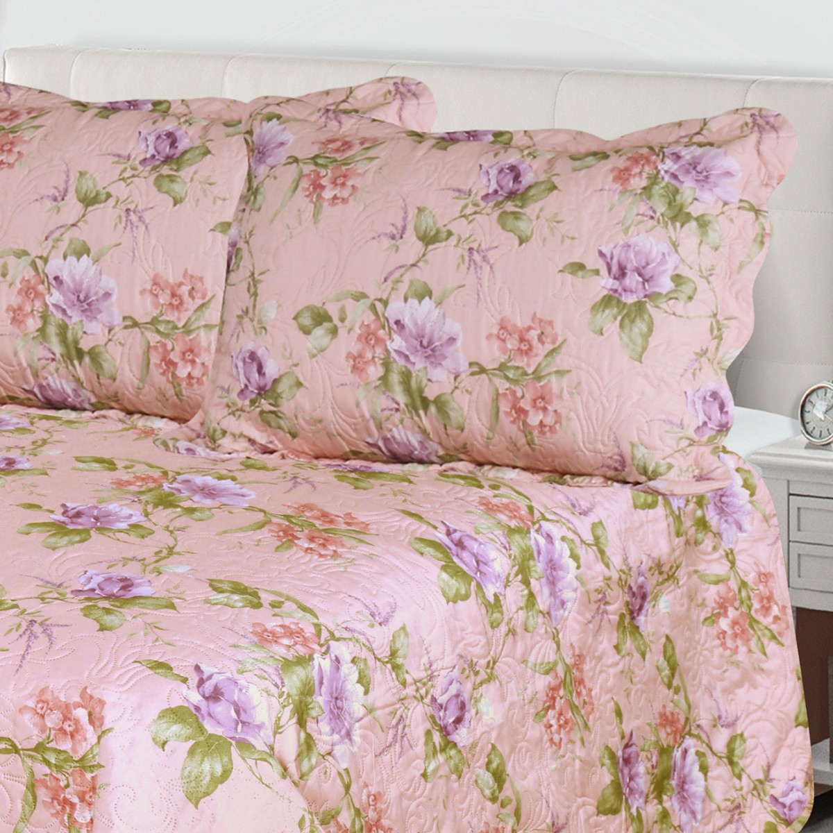 04 kit cobre leito matelasse casal appel home