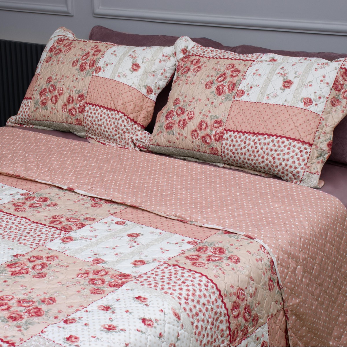 kit cobre leito solteiro matelasse appel home catarina 3