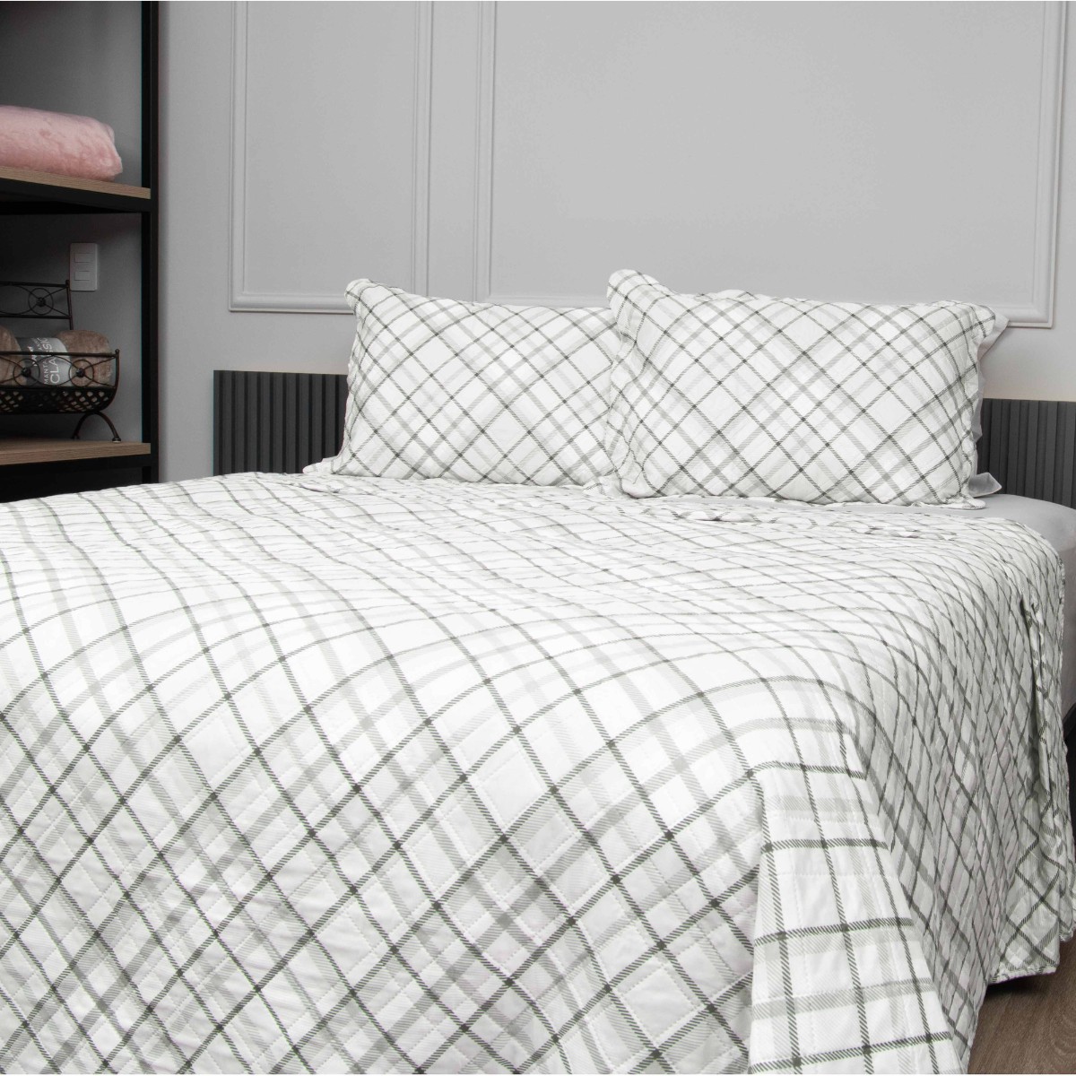 kit cobre leito solteiro matelasse appel home catarina 6