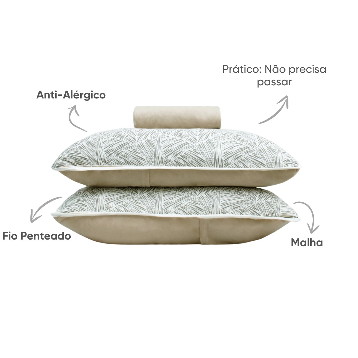 jogo de cama algodao fio penteado appel home estocolmo