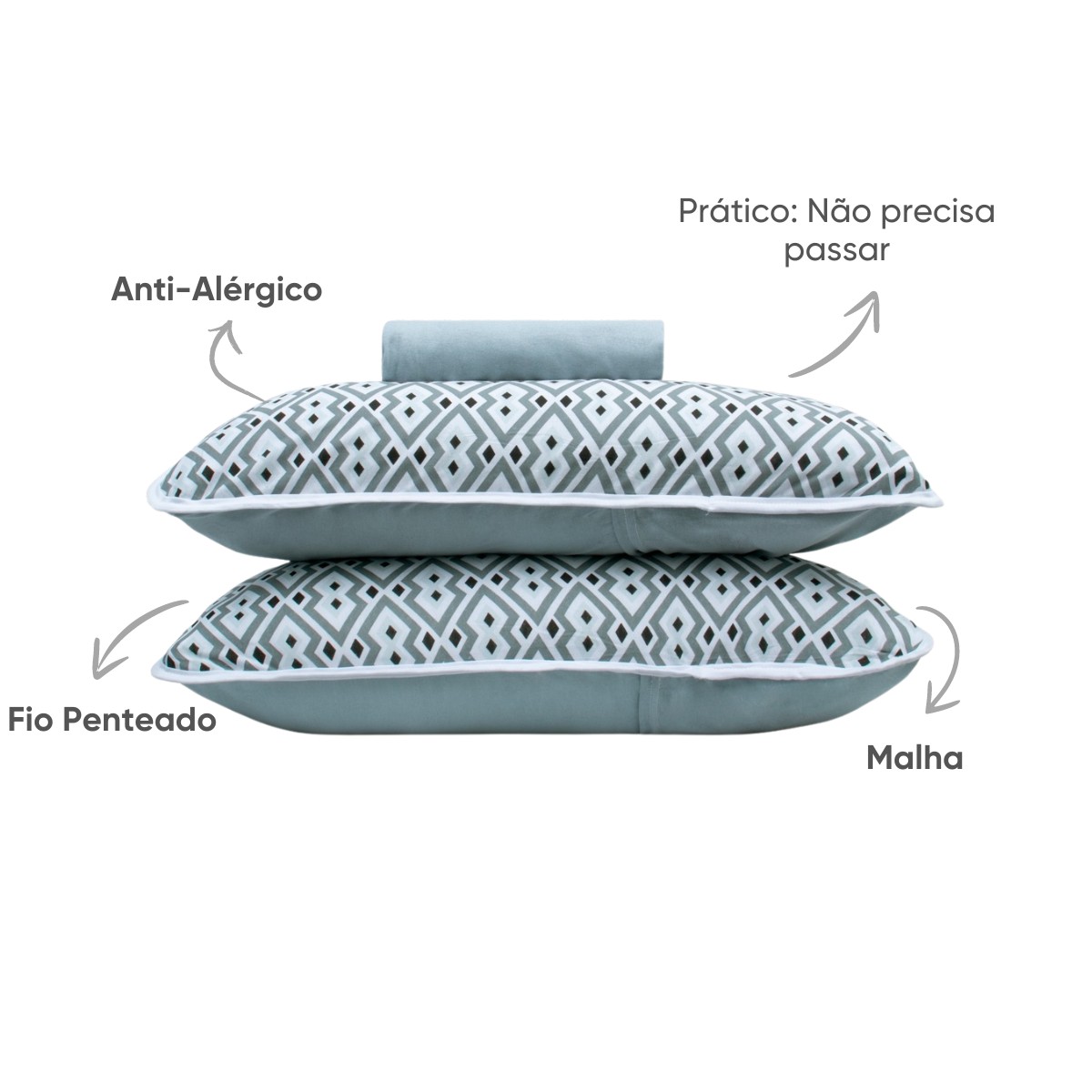 jogo de cama algodao fio penteado appel home manhattan