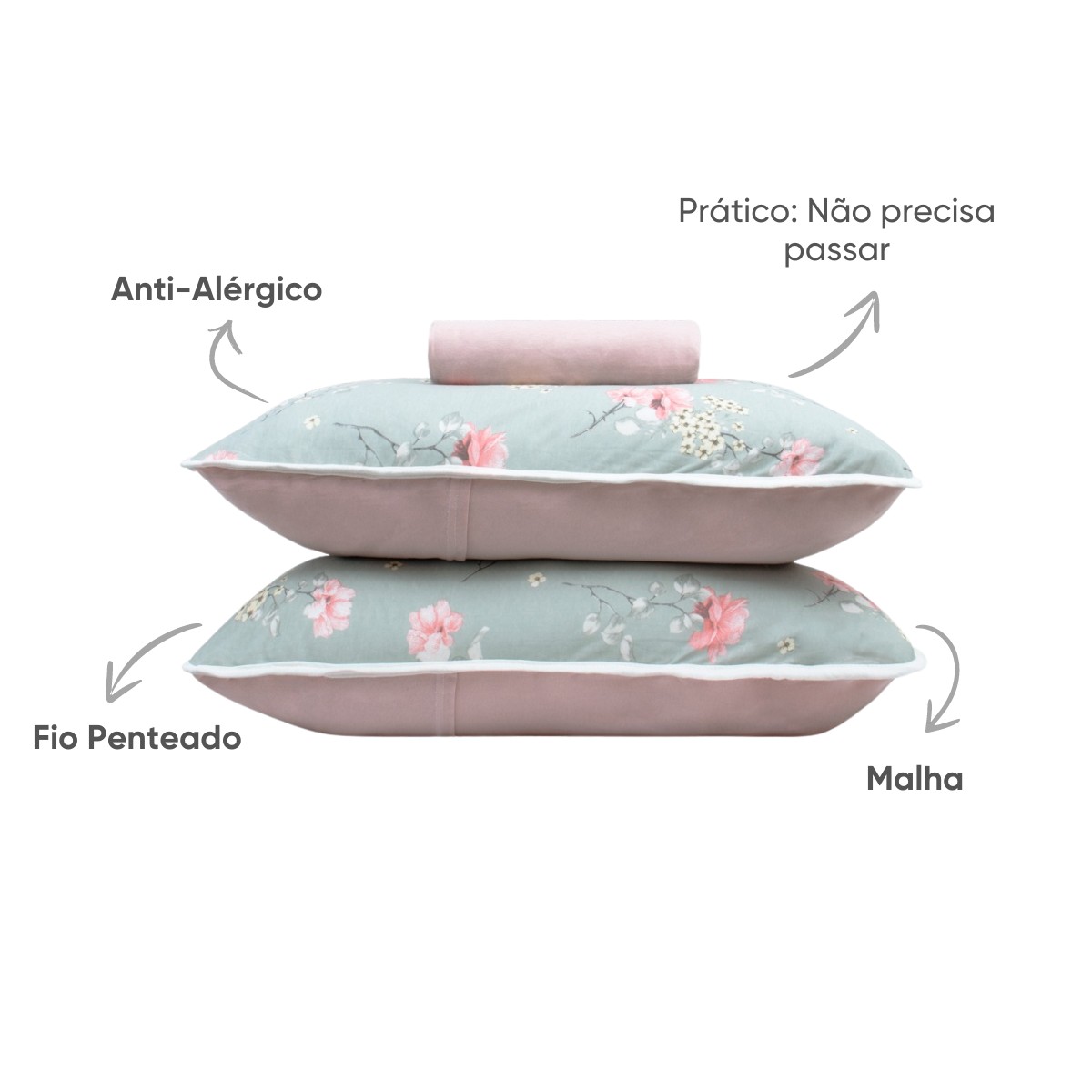 jogo de cama algodao fio penteado appel home milao