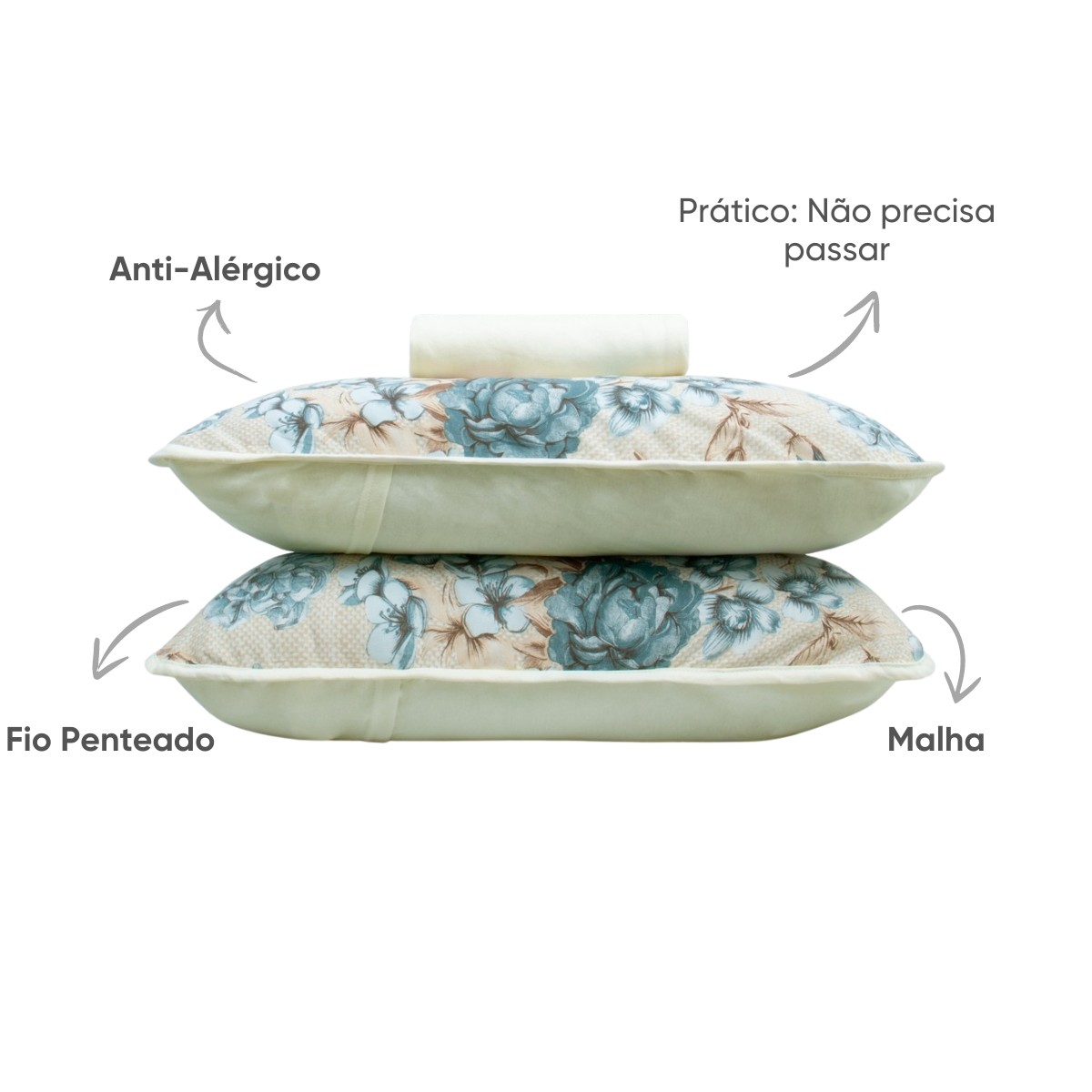 jogo de cama algodao fio penteado appel home siena