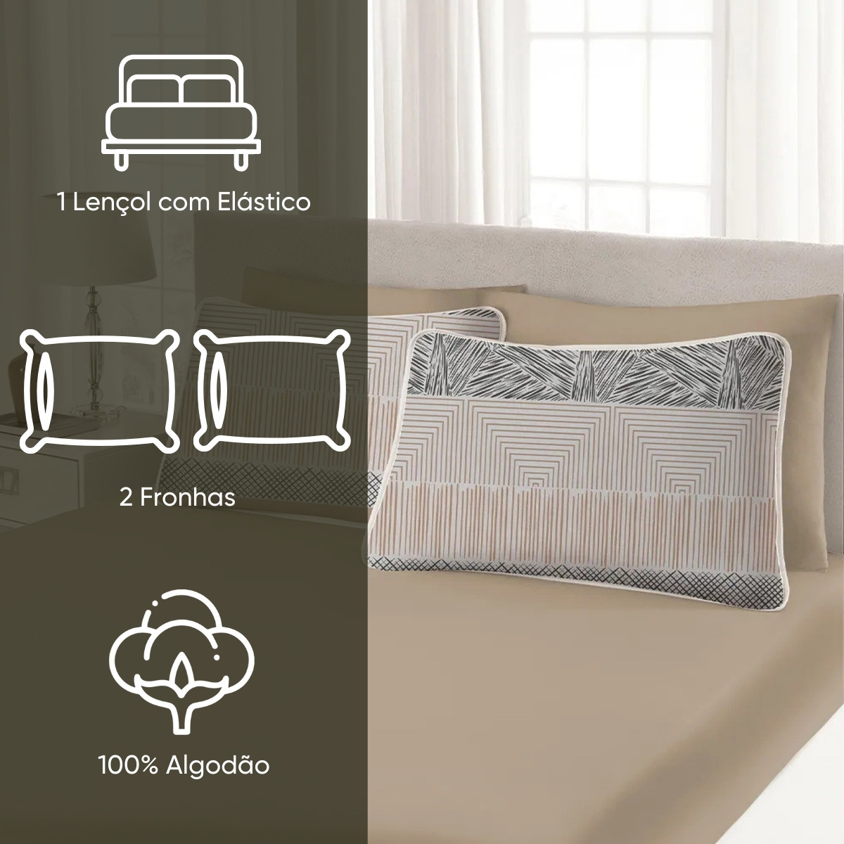 jogo de cama malha premium appel home estocolmo