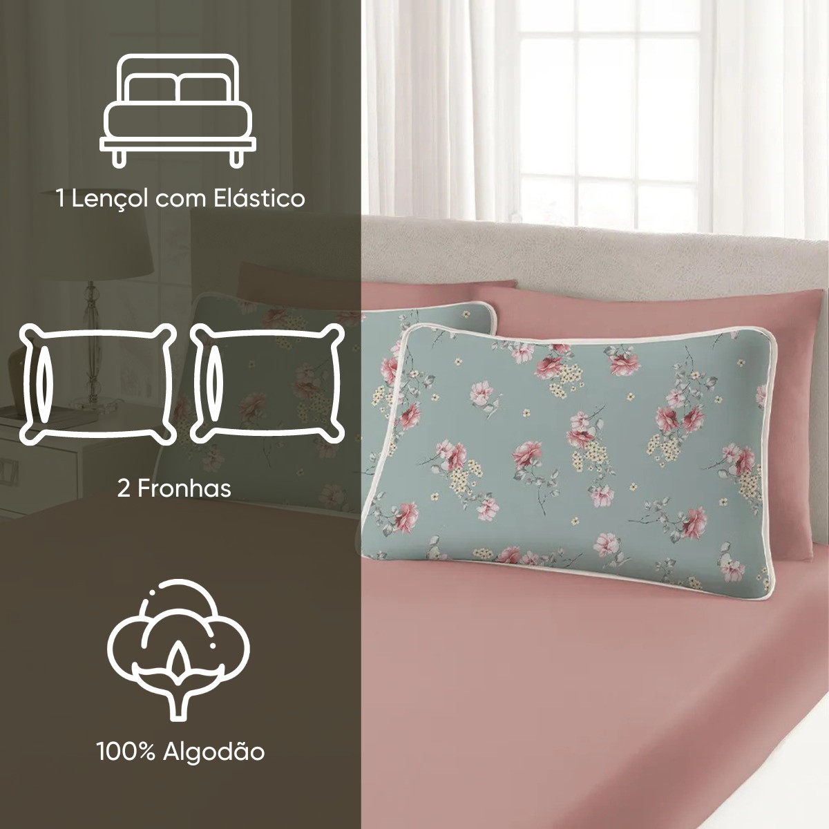 jogo de cama malha premium appel home milao