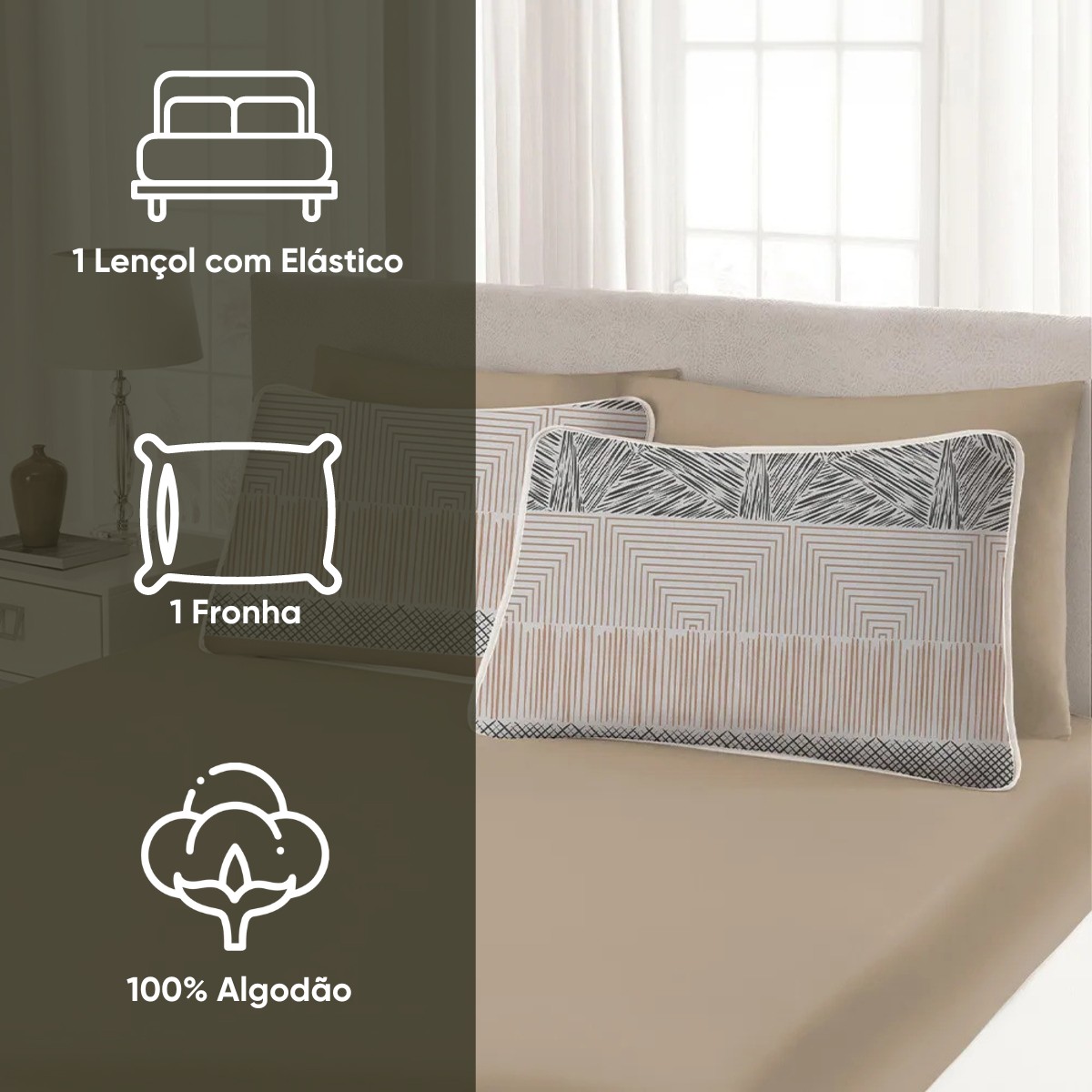 jogo de cama solteiro malha premium appel home estocolmo