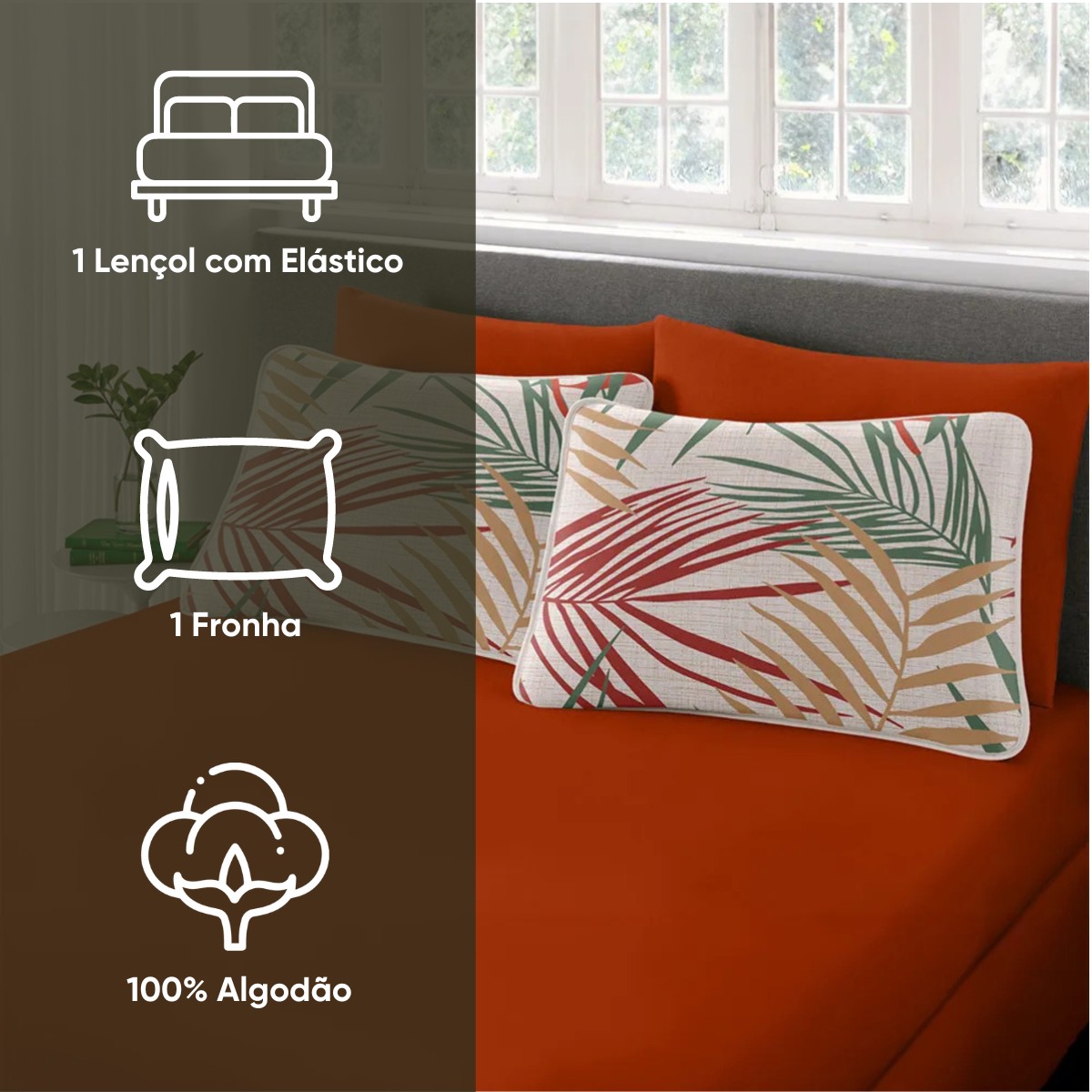 jogo de cama solteiro malha premium appel home padova