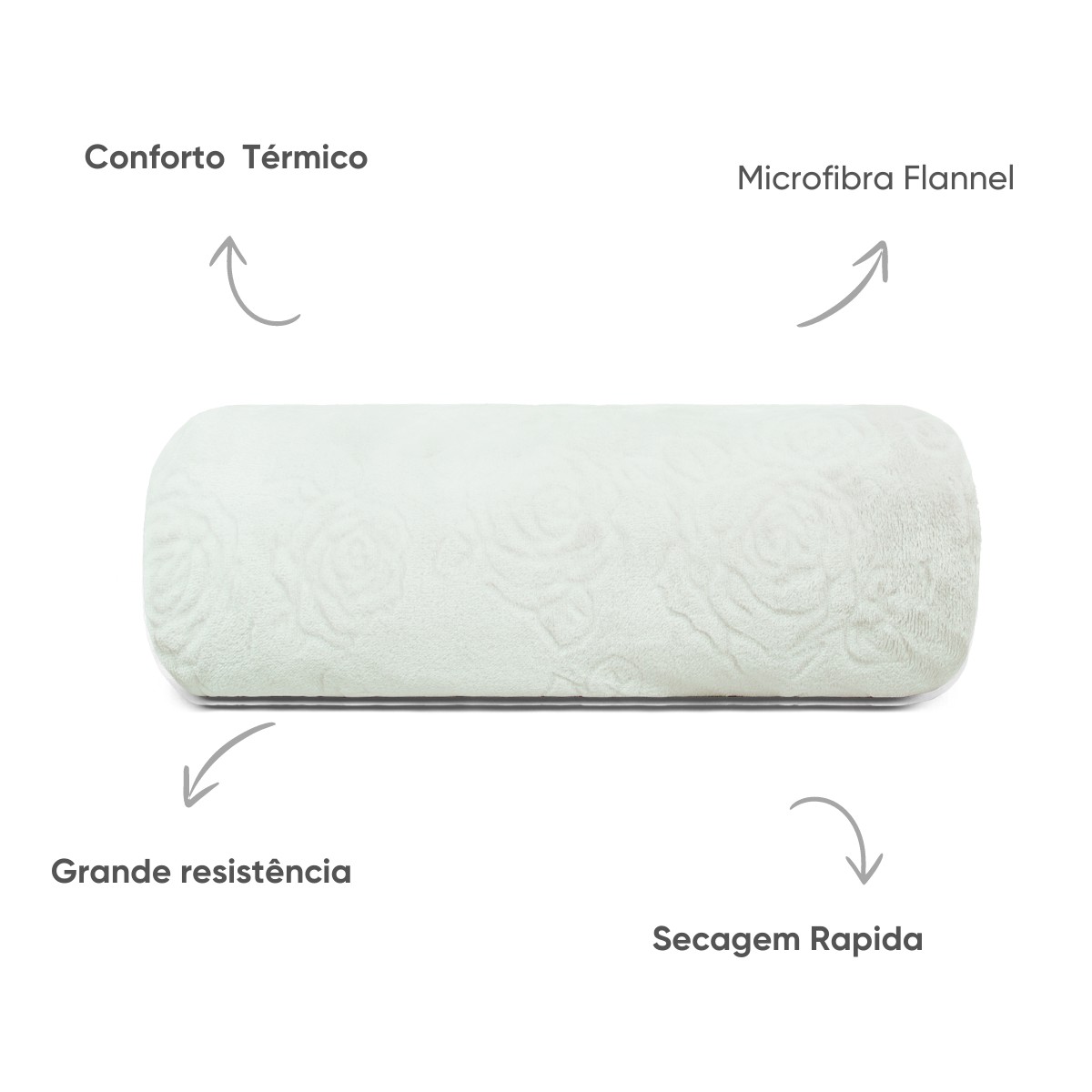 manta flannel lady jacquard appel home branco 2