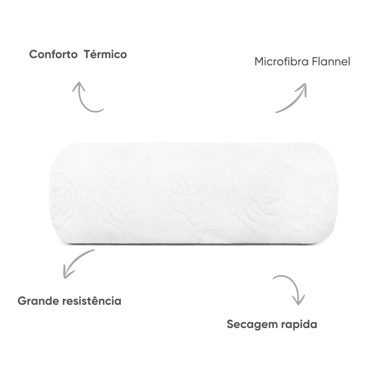 manta flannel lady jacquard appel home branco