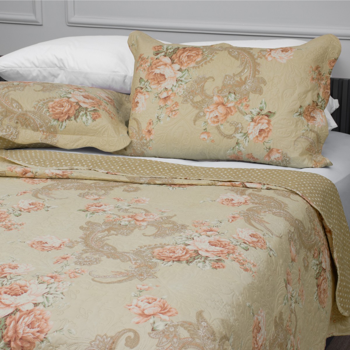 kit cobre leito matelasse appel home estampado 2