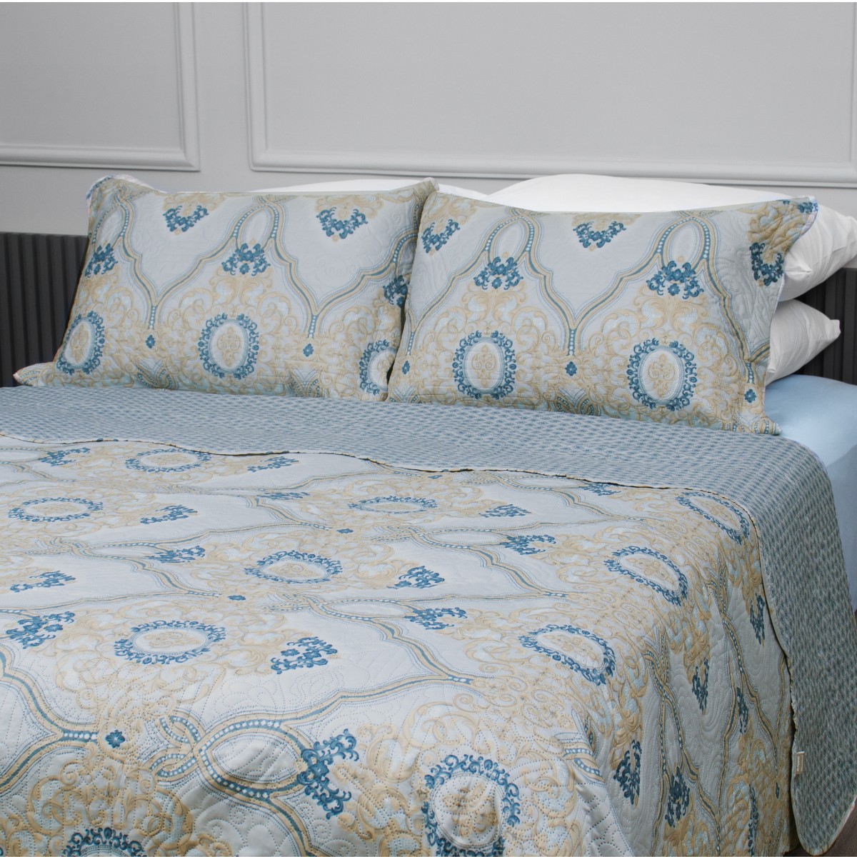 kit cobre leito matelasse appel home estampado 3