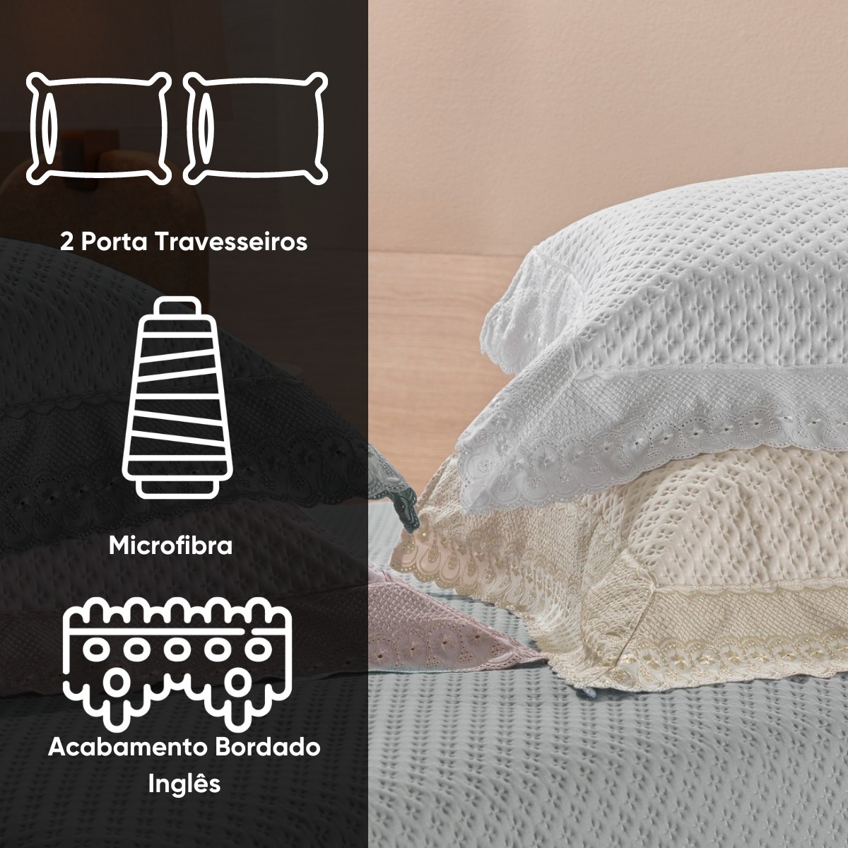 kit fronha charme appel home cosmo