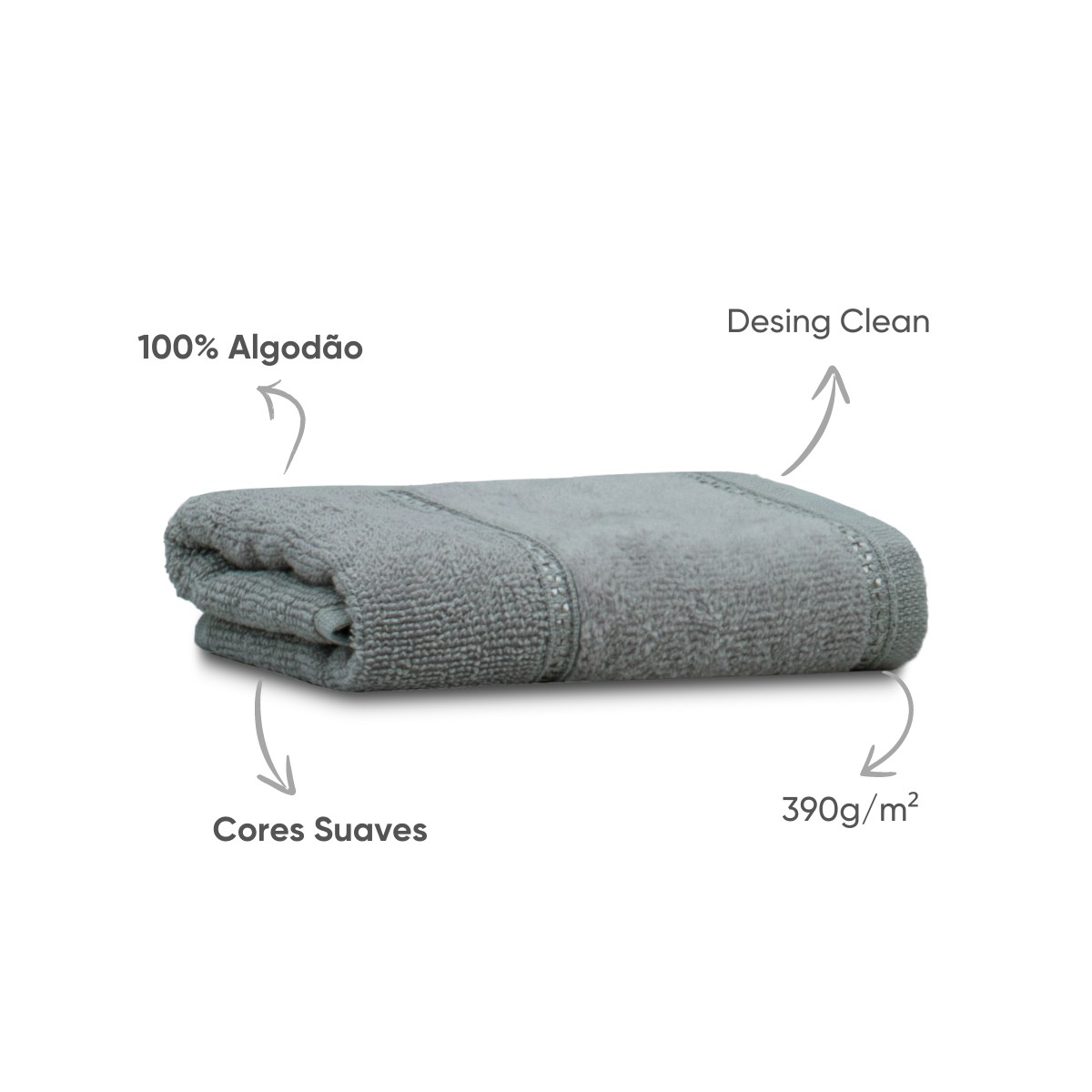 01 toalha de lavabo 100 algodao soft appel home