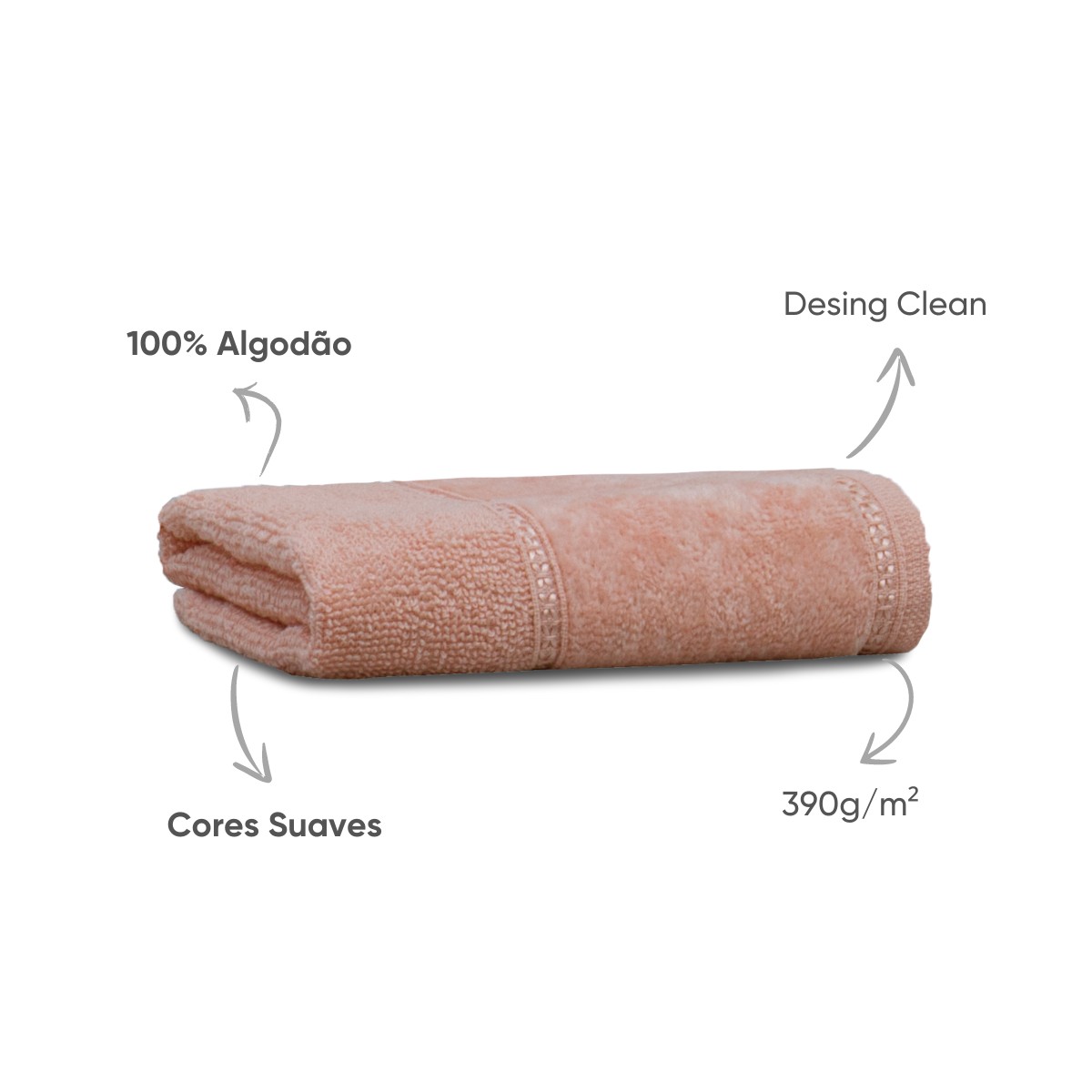 02 toalha de lavabo 100 algodao soft appel home