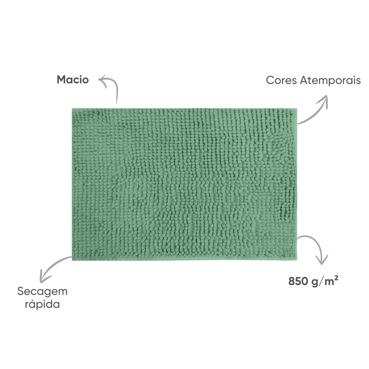 tapete antiderrapante popcorn 50x100 appel home cactus