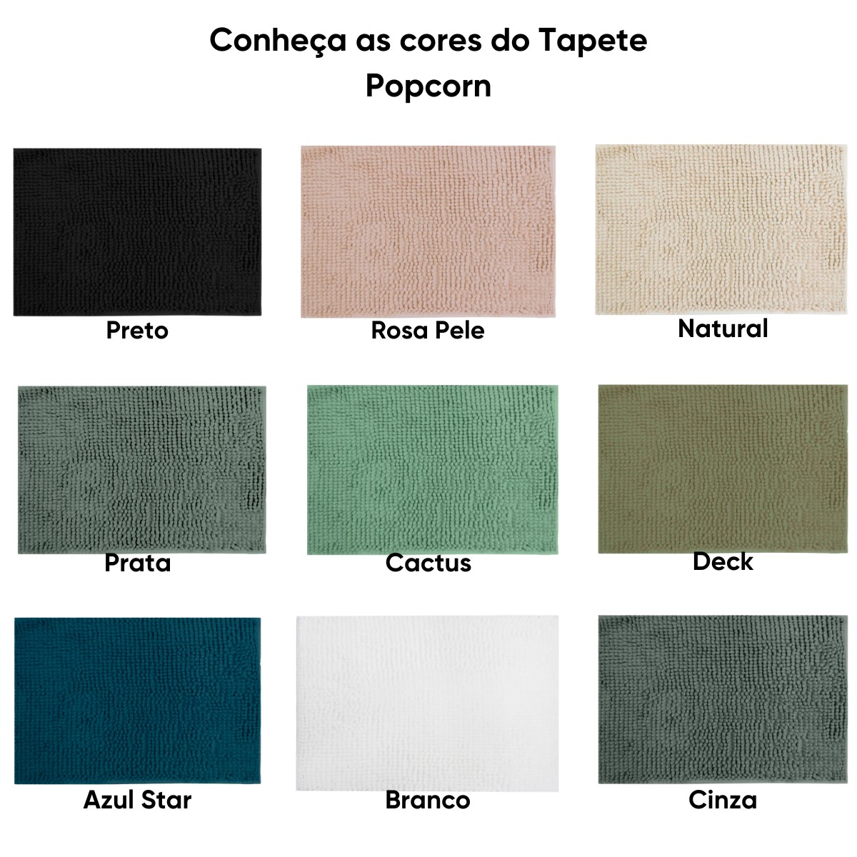 tapete antiderrapante popcorn 50x100 appel home cores