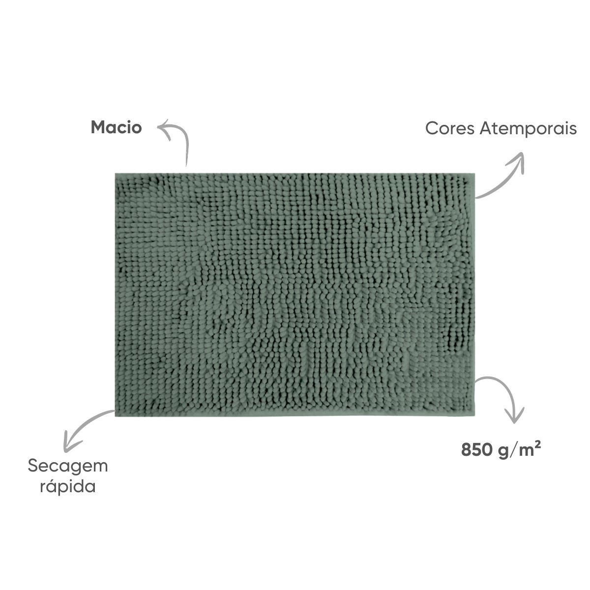 tapete antiderrapante popcorn 50x100 appel home prata