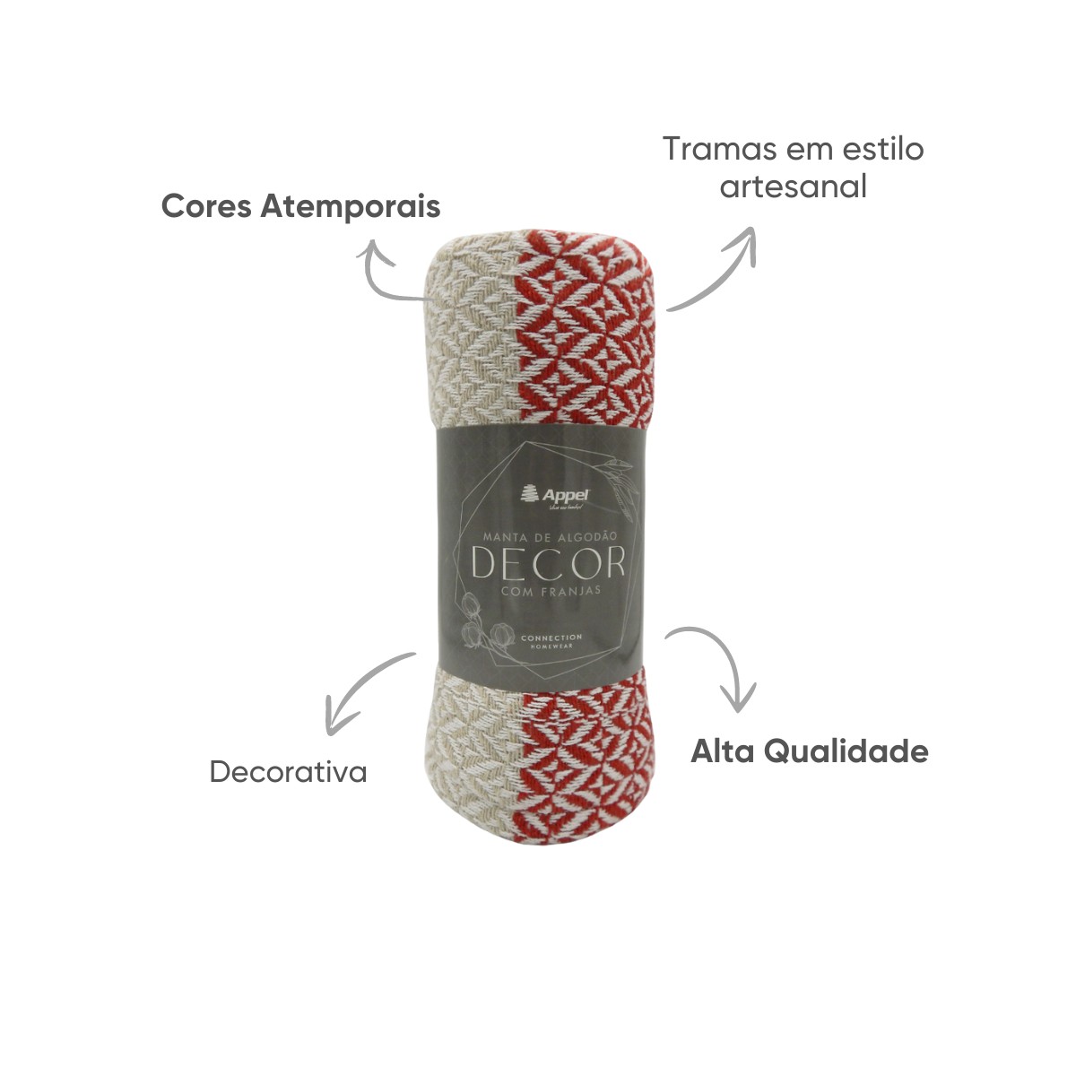 manta decor appel home bege terracota