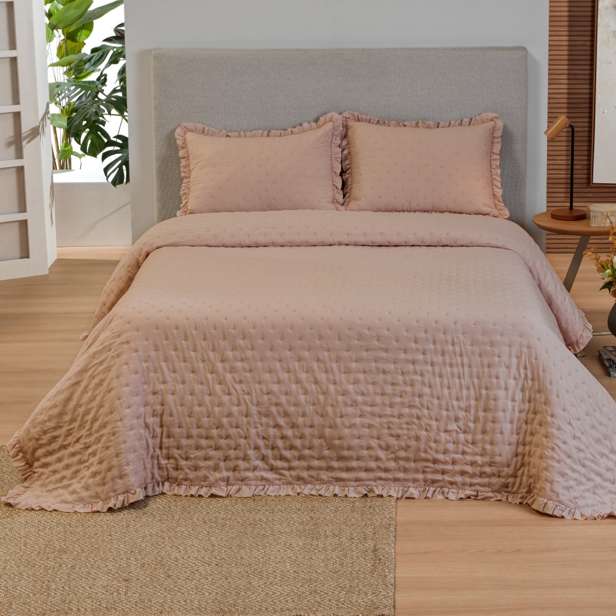 kit colcha class blush