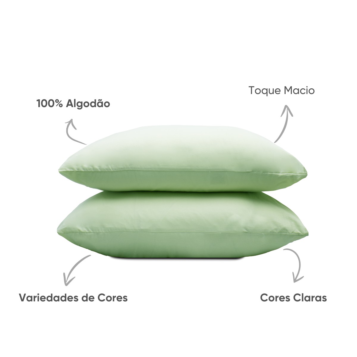 detalhes fronha essescial verde orvalho