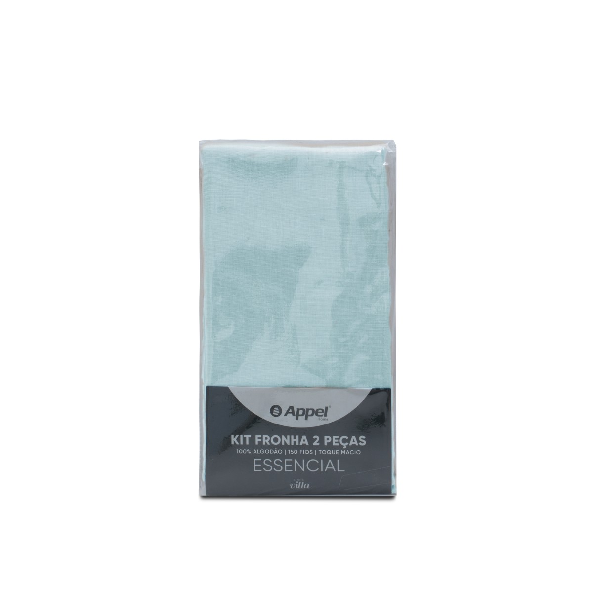 fronha essencial embalagem azul claro