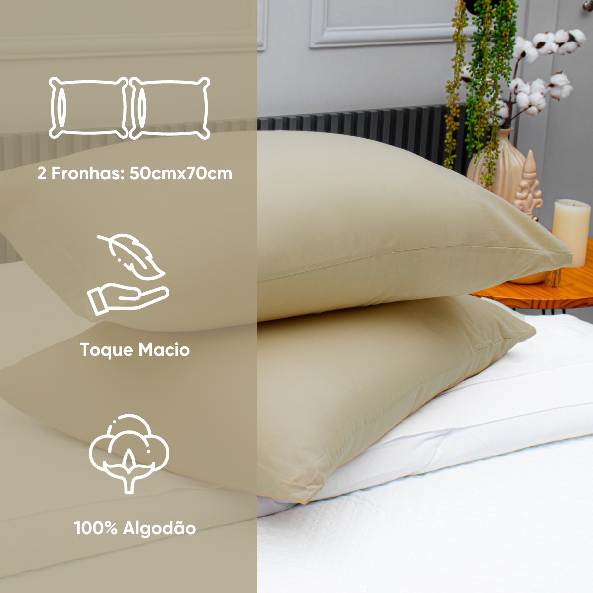 fronha essencial medidas bege