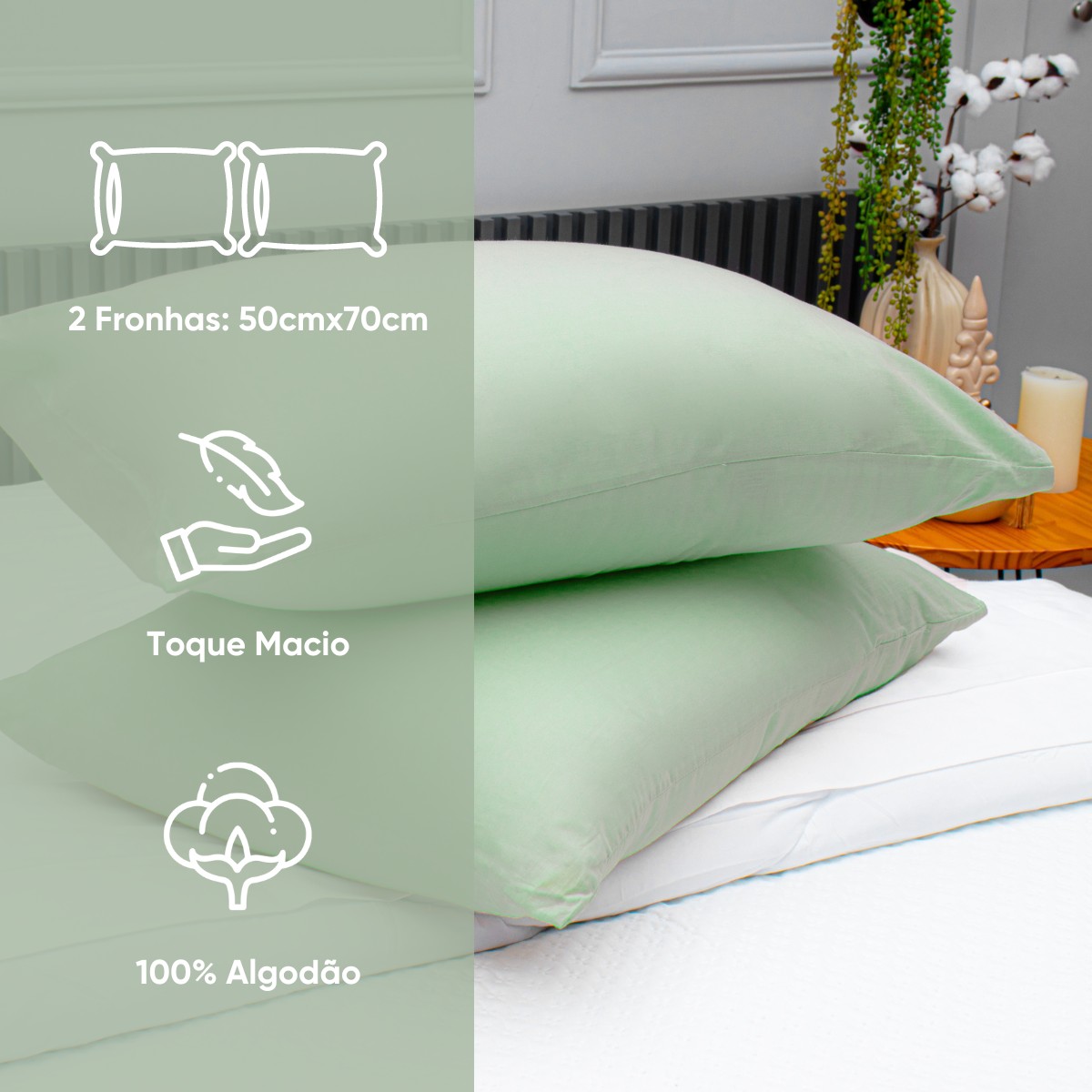 fronha essencial medidas verde orvalho