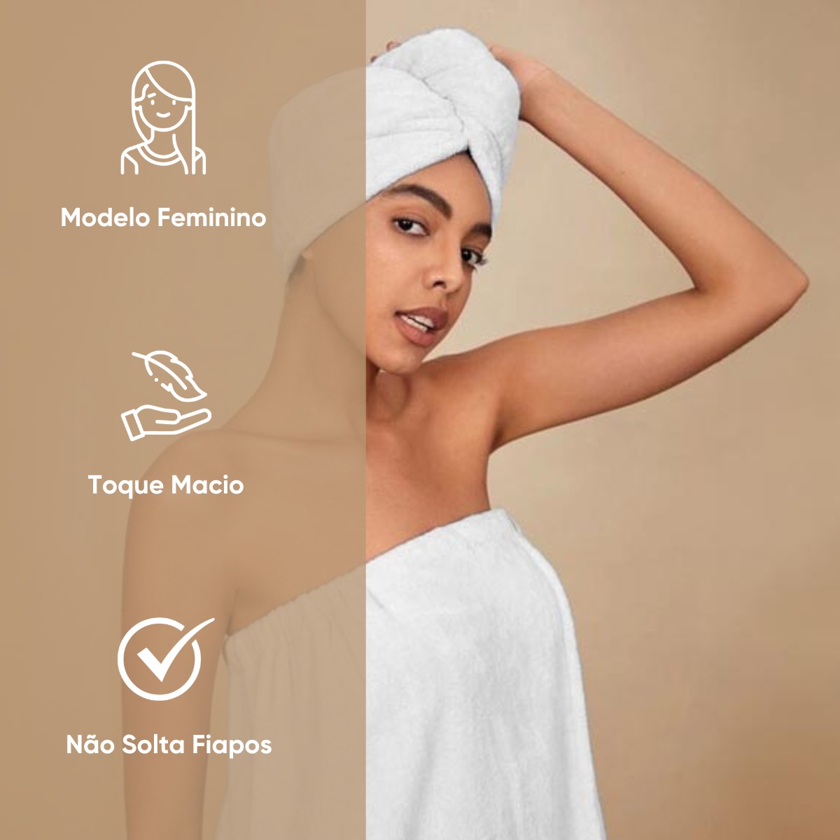 04 kit saida de banho appel home