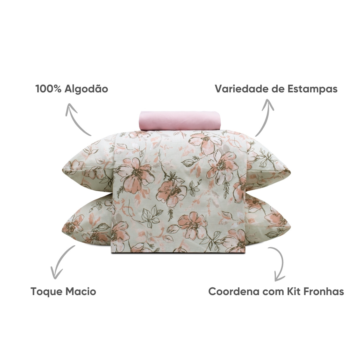 03 jogo de cama solteiro 150 fios essencial appel home