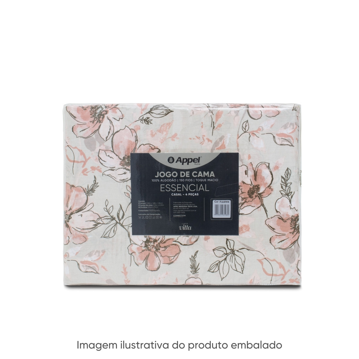 04 jogo de cama solteiro 150 fios essencial appel home