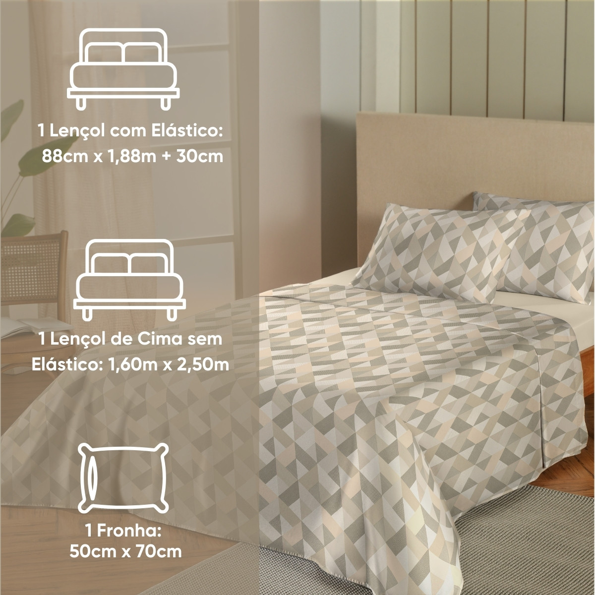 10 jogo de cama solteiro 150 fios essencial appel home