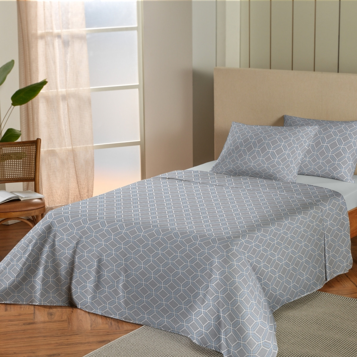 11 jogo de cama solteiro 150 fios essencial appel home